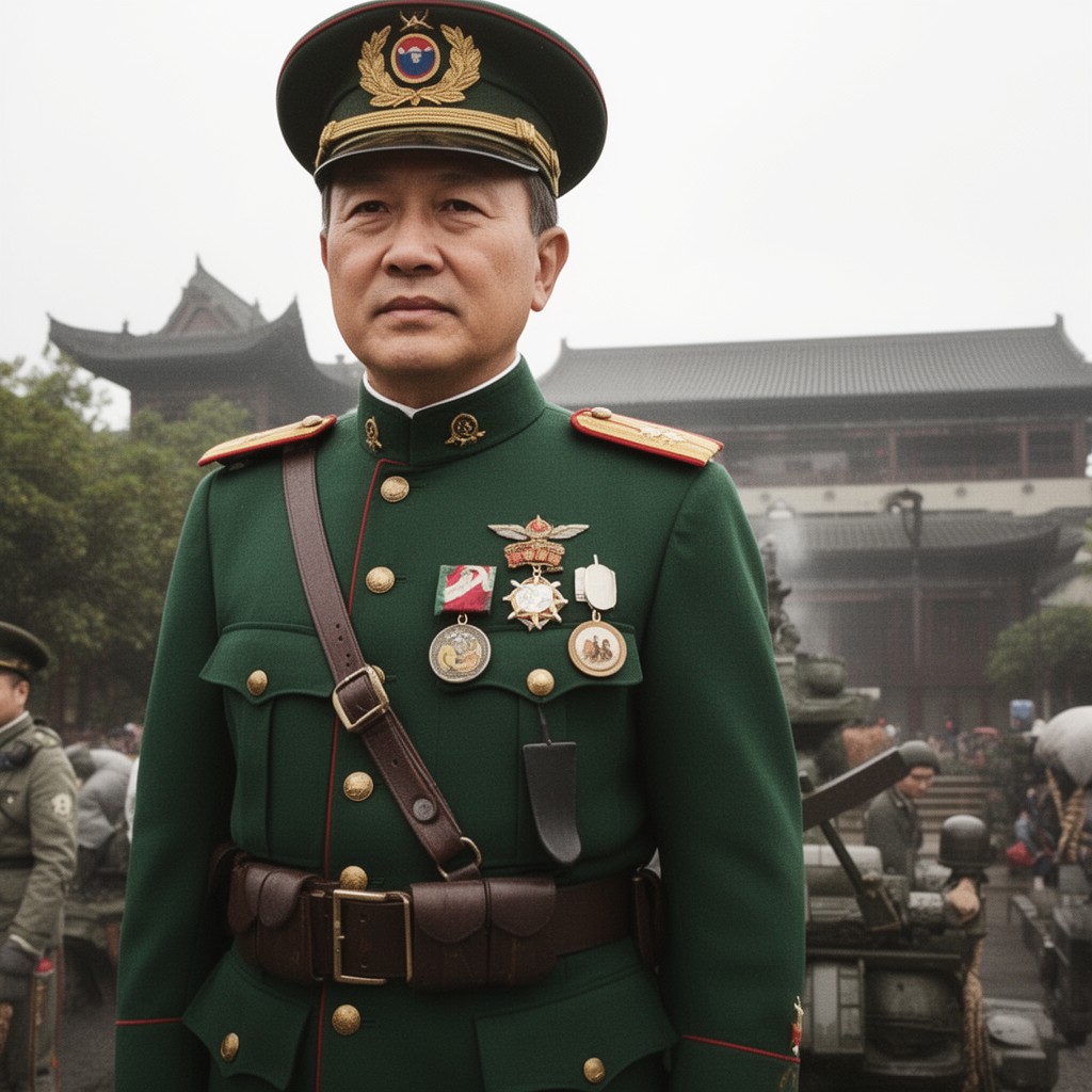 AI-generated illustration of Zhang Fakui