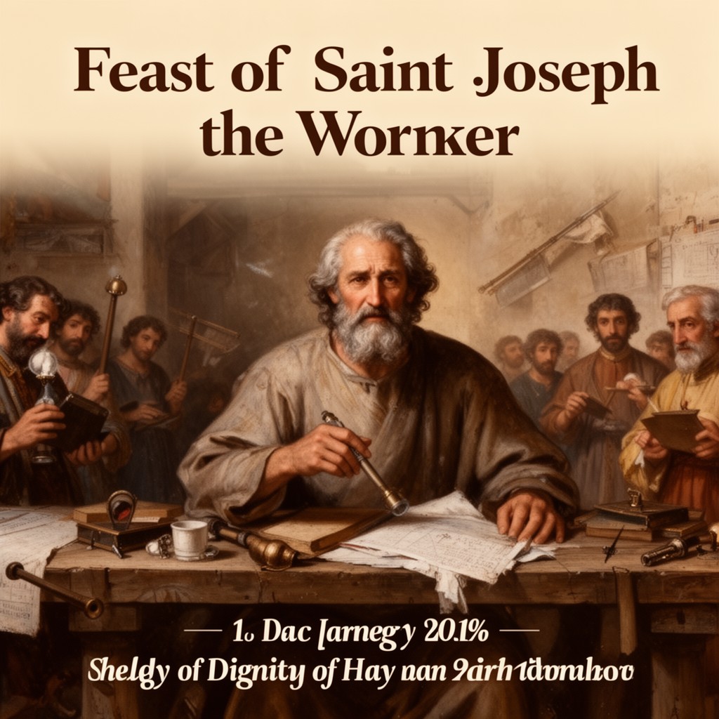 AI-generated illustration of Feast of Saint Joseph the Worker