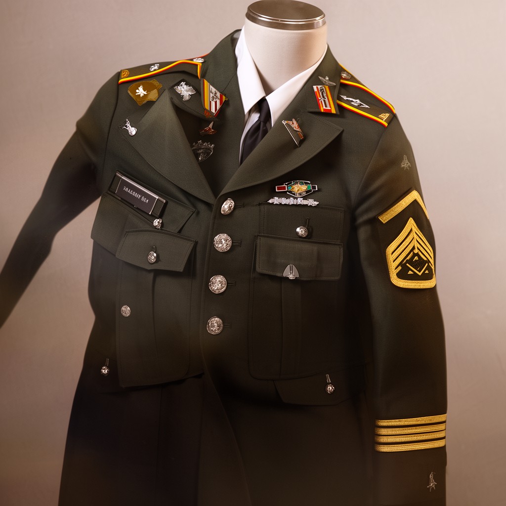 AI-generated illustration of Army Service Uniform