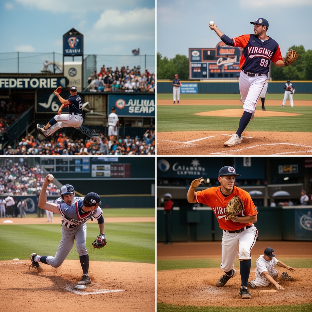 AI-generated illustration of Virginia Cavaliers baseball