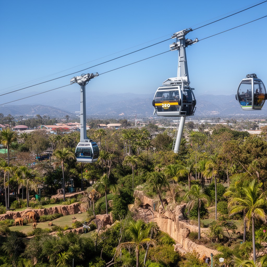AI-generated illustration of Skyfari aerial tram
