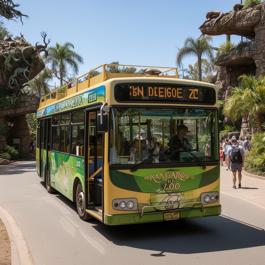 AI-generated illustration of Kangaroo Bus