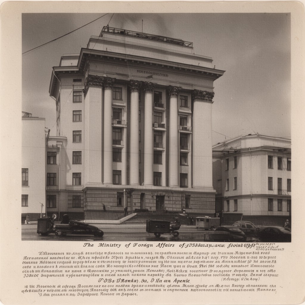 AI-generated illustration of Ministry of Foreign Affairs of the Soviet Union