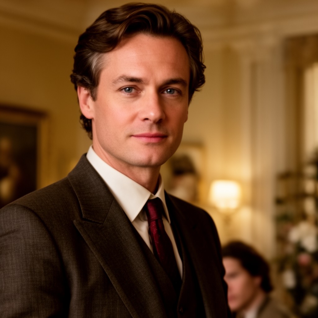AI-generated illustration of Colin Firth