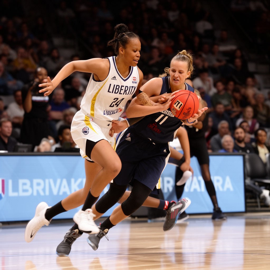 AI-generated illustration of New York Liberty