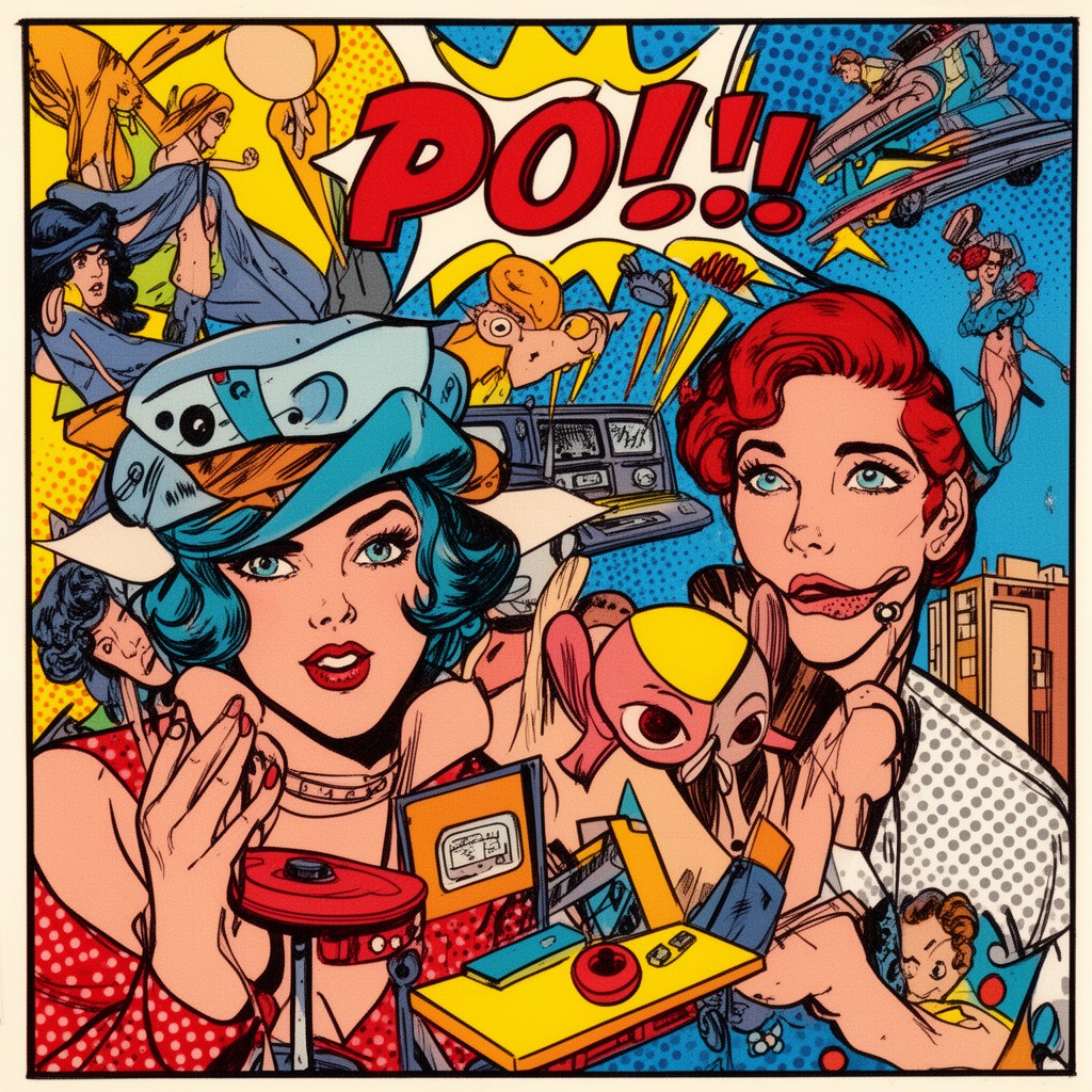 AI-generated illustration of Pop art