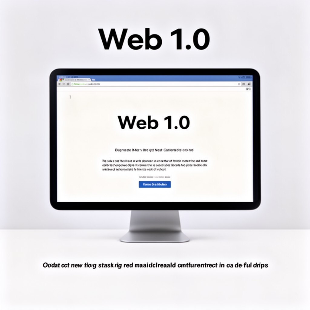AI-generated illustration of Web 1.0