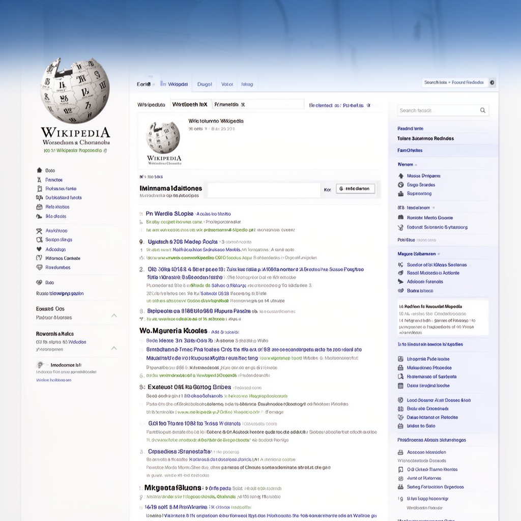 AI-generated illustration of Wikipedia