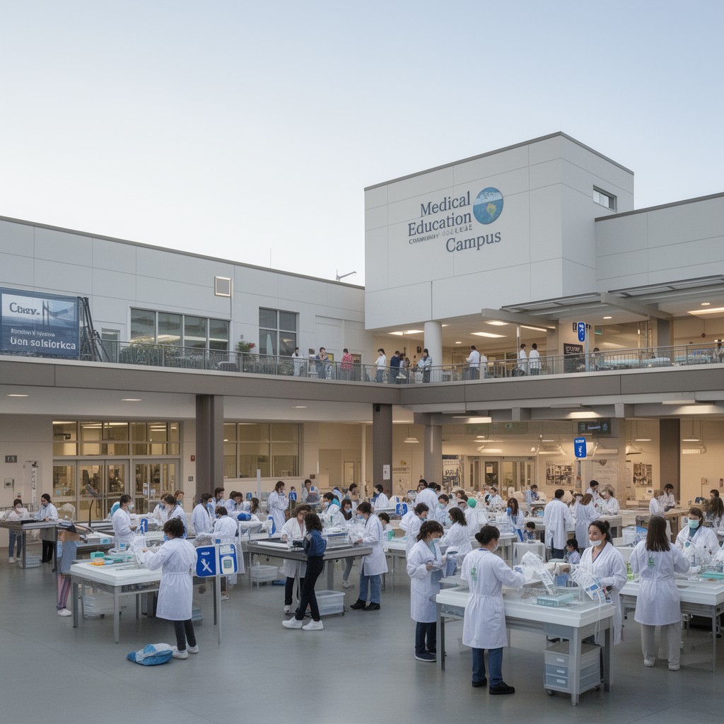AI-generated illustration of Medical Education Campus