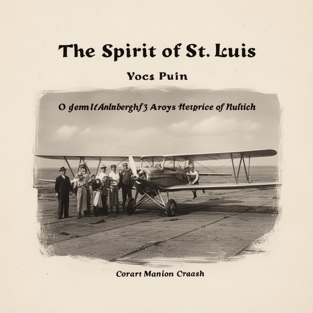 AI-generated illustration of The Spirit of St. Louis