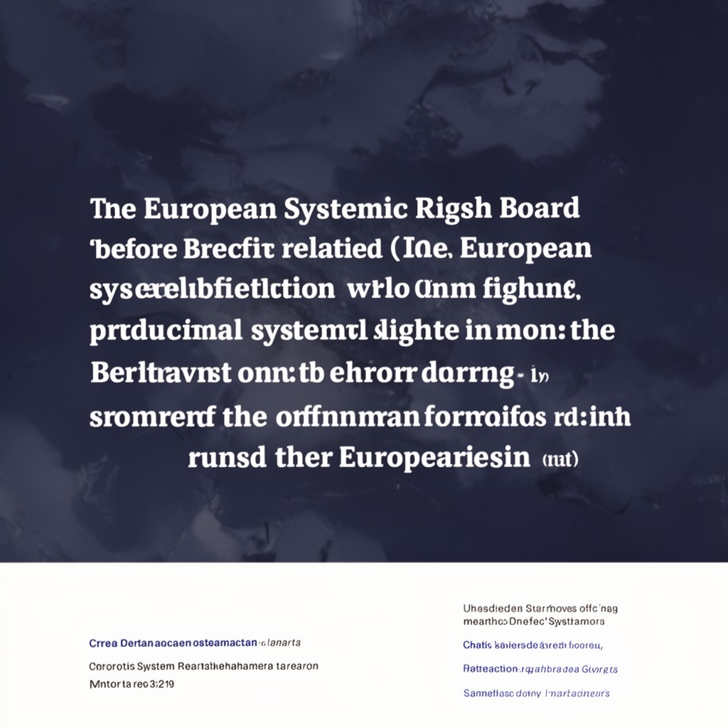 AI-generated illustration of European Systemic Risk Board (before Brexit-related changes)