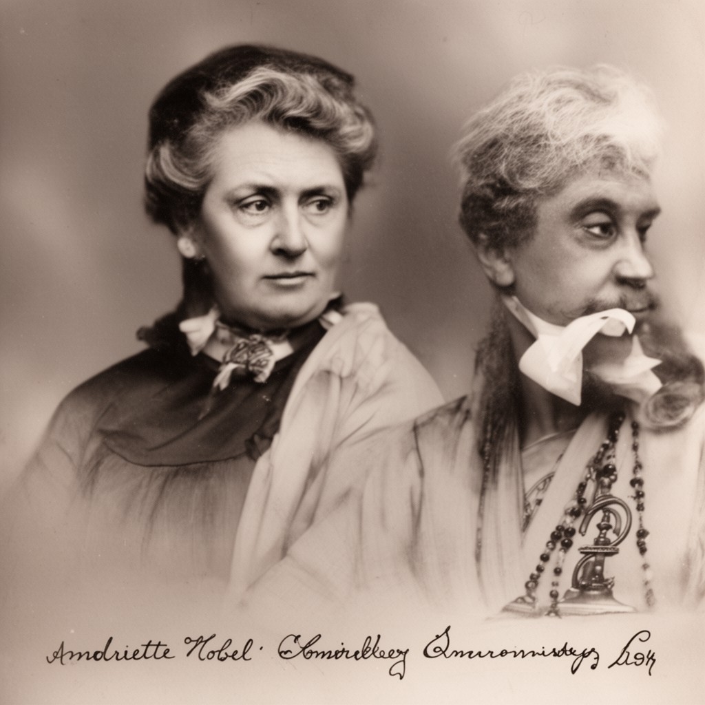 AI-generated illustration of Andriette Nobel