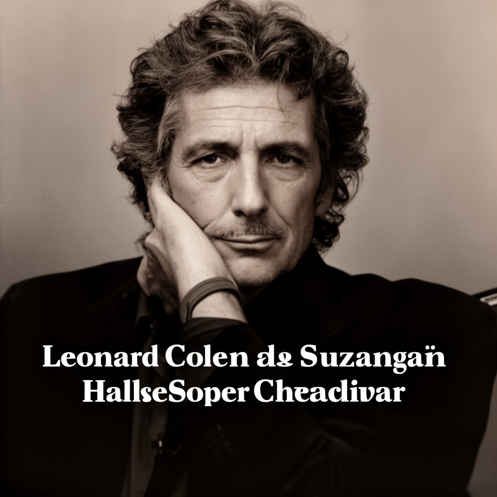 AI-generated illustration of Leonard Cohen