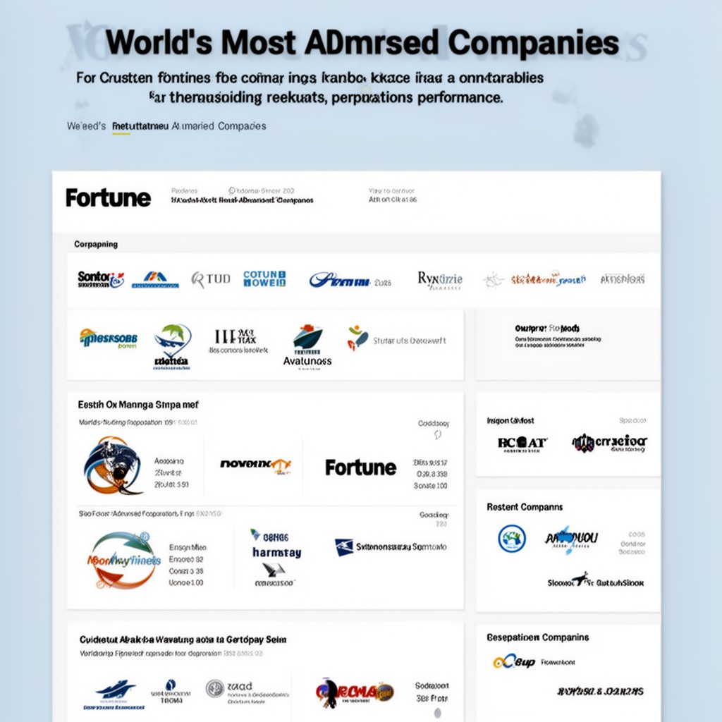 AI-generated illustration of World’s Most Admired Companies