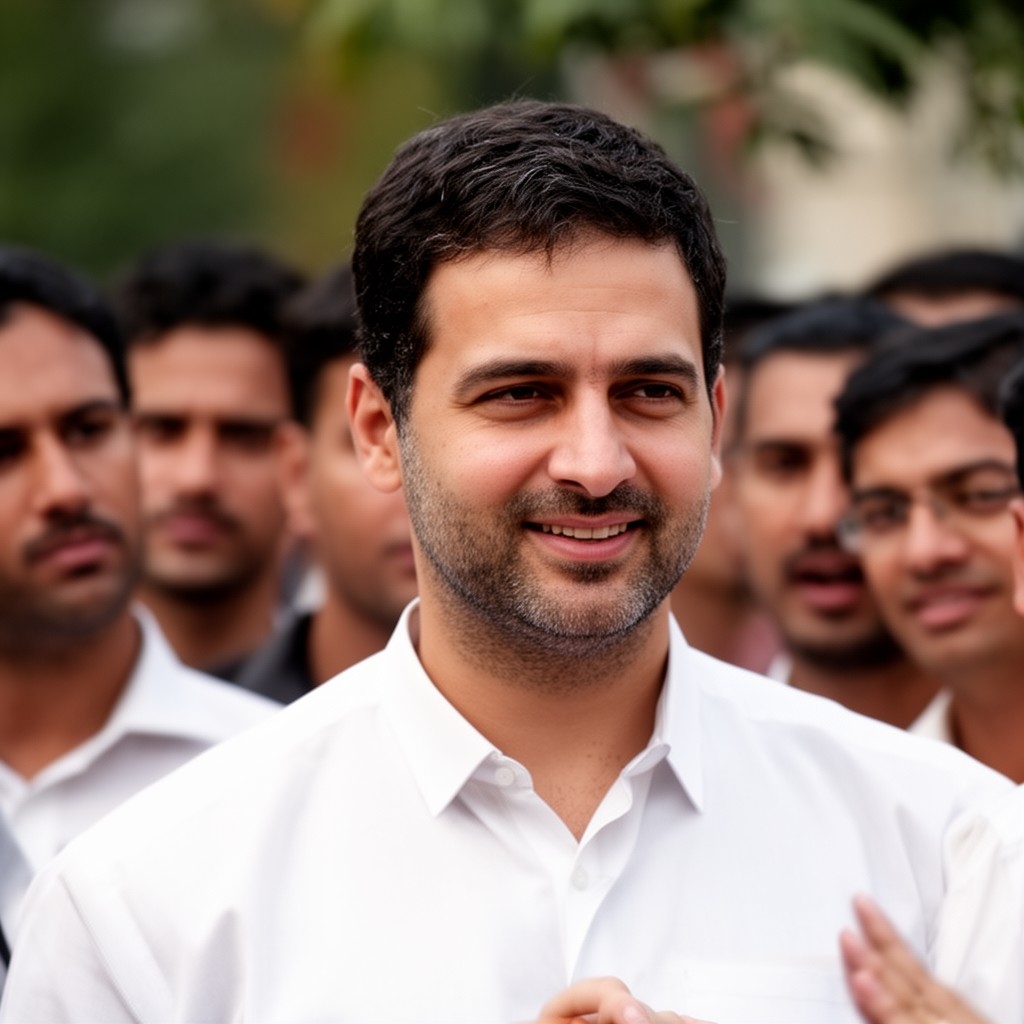 AI-generated illustration of Rahul Gandhi
