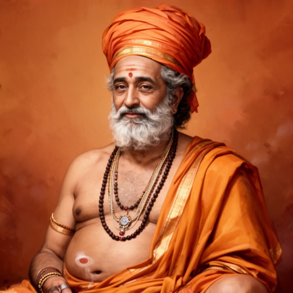 AI-generated illustration of Ramanujacharya