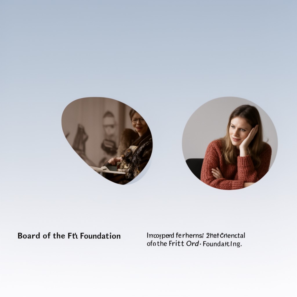 AI-generated illustration of Board of the Fritt Ord Foundation
