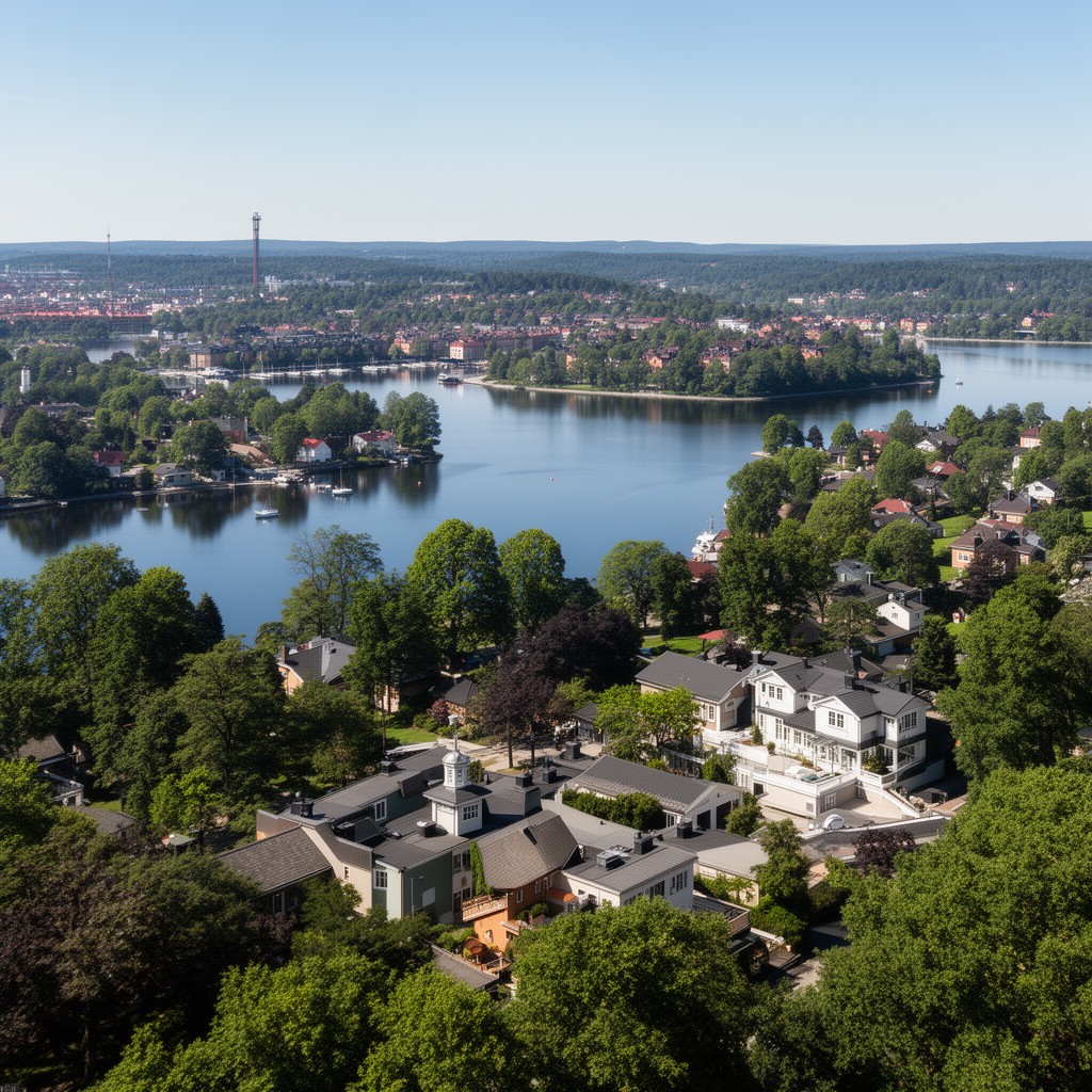 AI-generated illustration of Lidingö Municipality