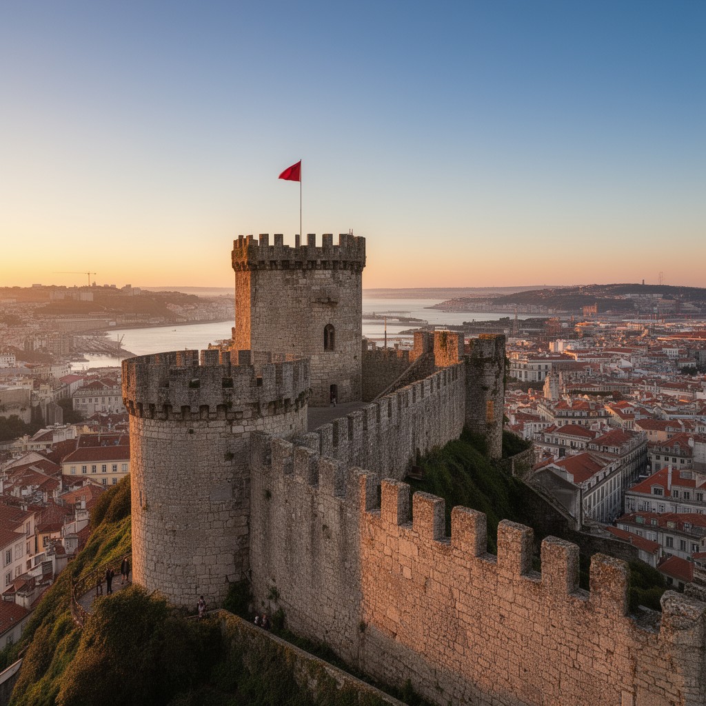 AI-generated illustration of São Jorge Castle
