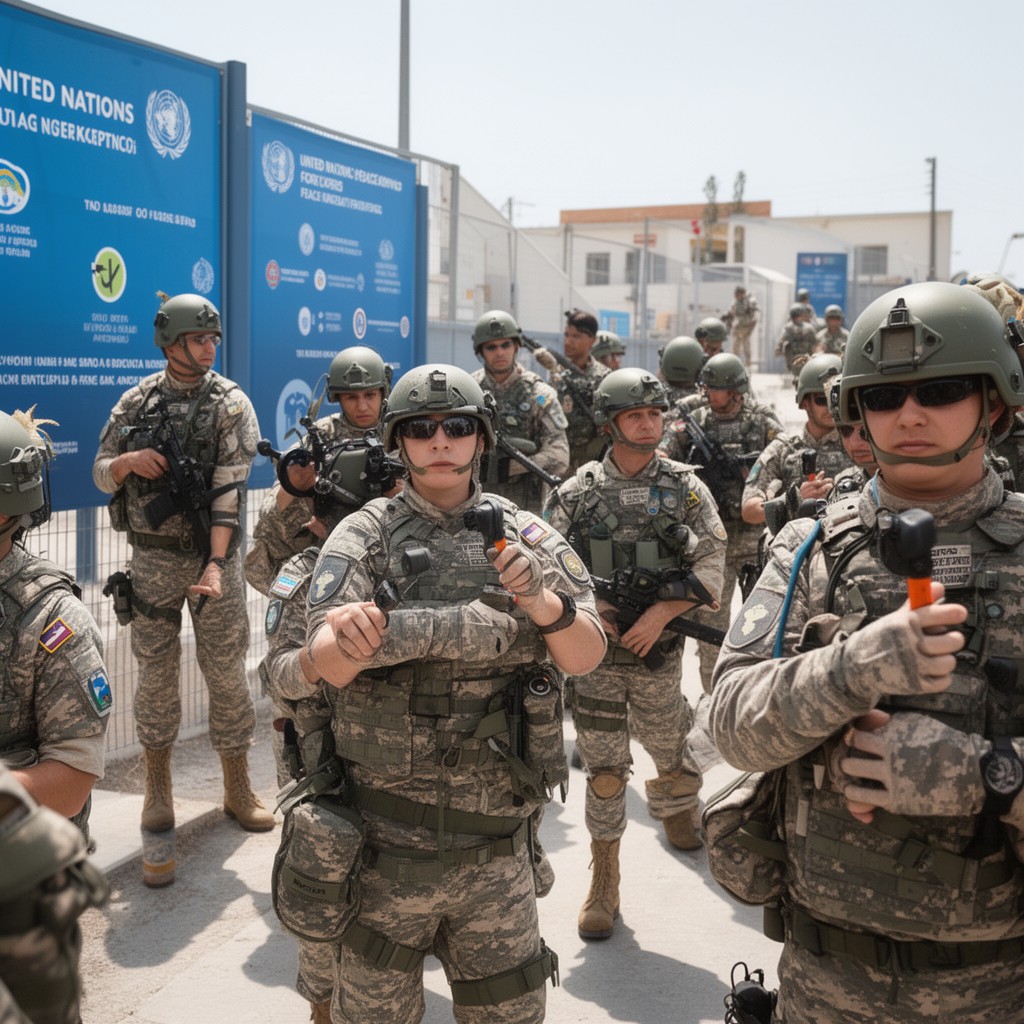 AI-generated illustration of United Nations Peacekeeping Force in Cyprus