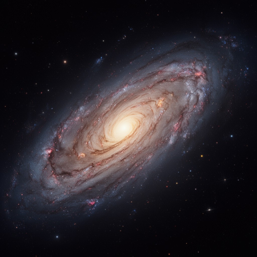 AI-generated illustration of Andromeda Galaxy