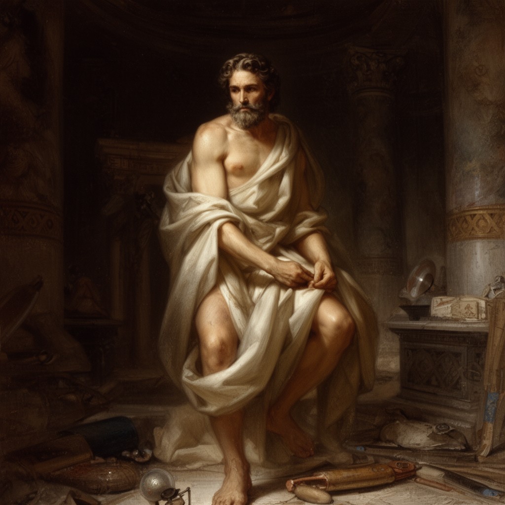 AI-generated illustration of Oedipus