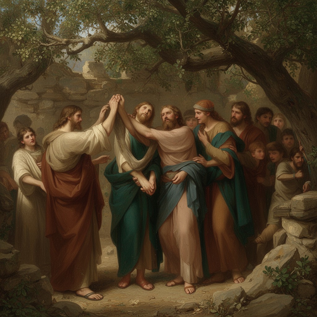 AI-generated illustration of Arrest of Jesus