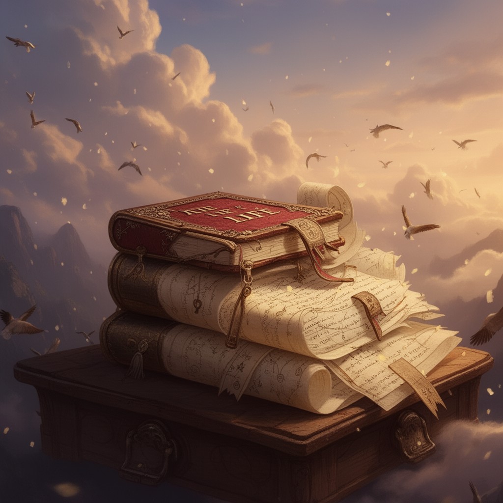 AI-generated illustration of the Book of Life