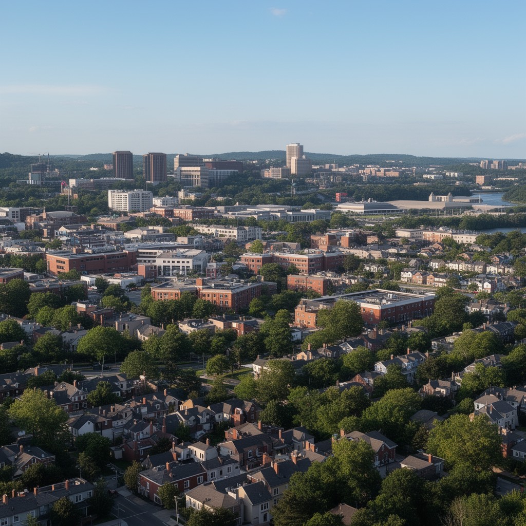 AI-generated illustration of North Bethesda, Maryland
