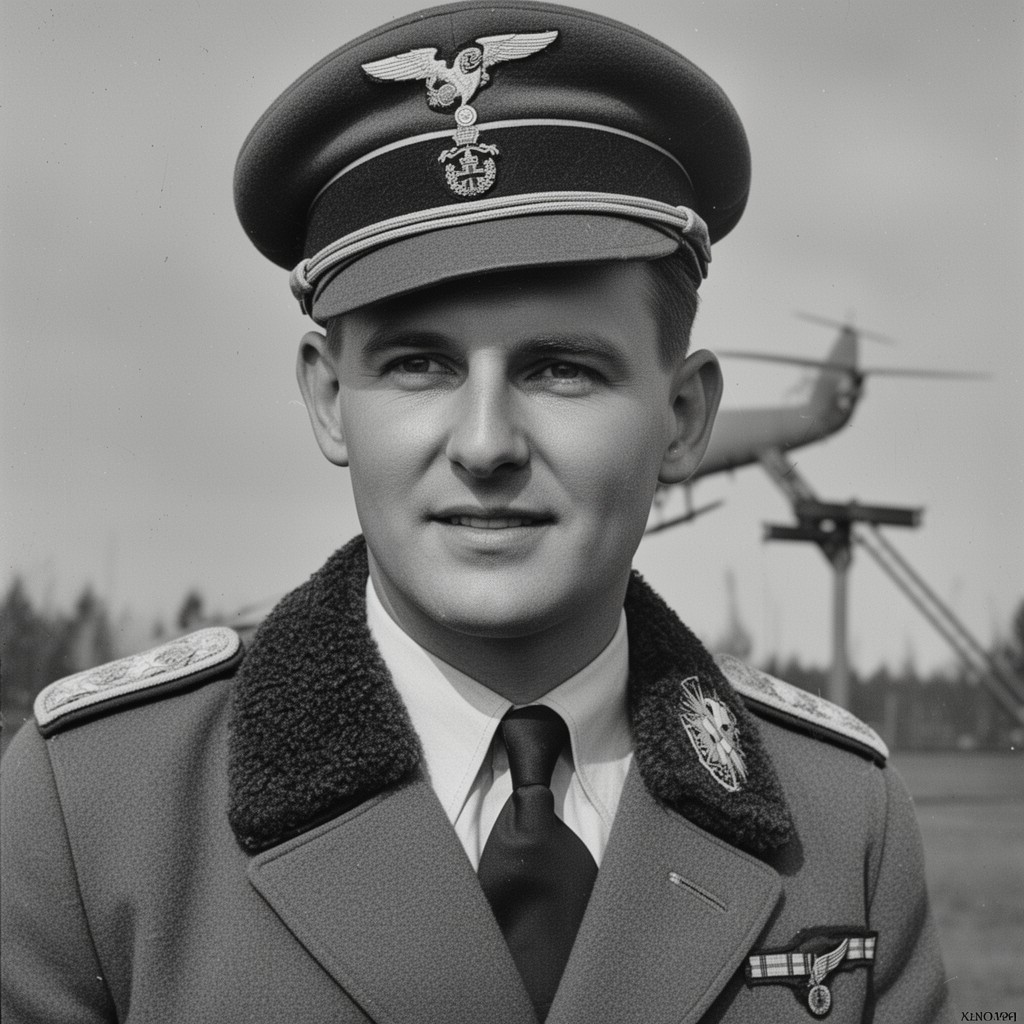 AI-generated illustration of Werner Mölders