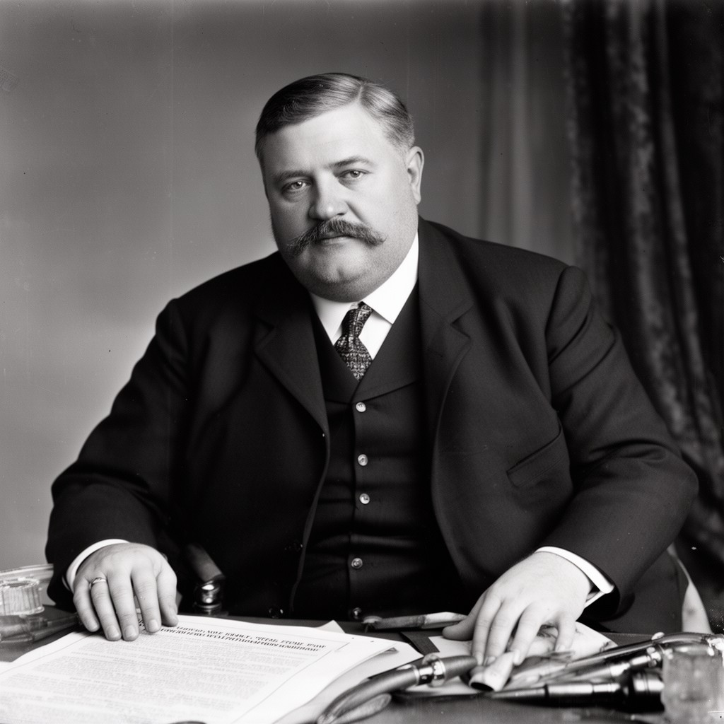 AI-generated illustration of President William Howard Taft