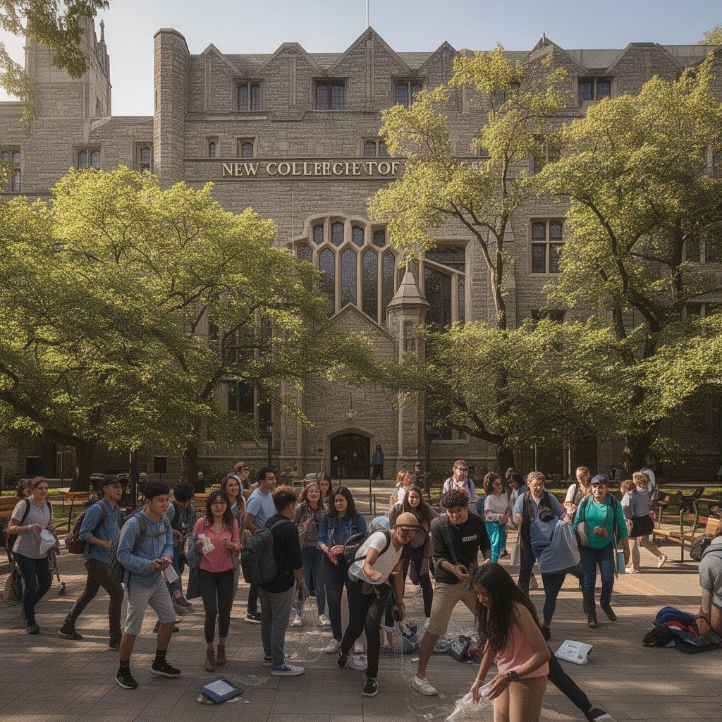 AI-generated illustration of New College