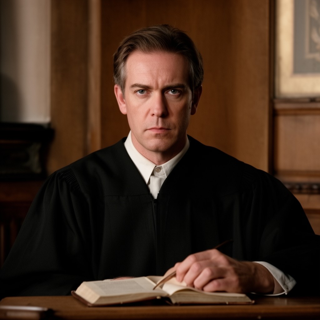 AI-generated illustration of Judge Danforth