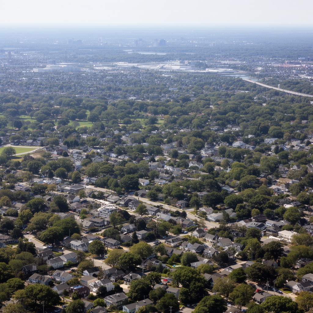 AI-generated illustration of Nassau County, New York