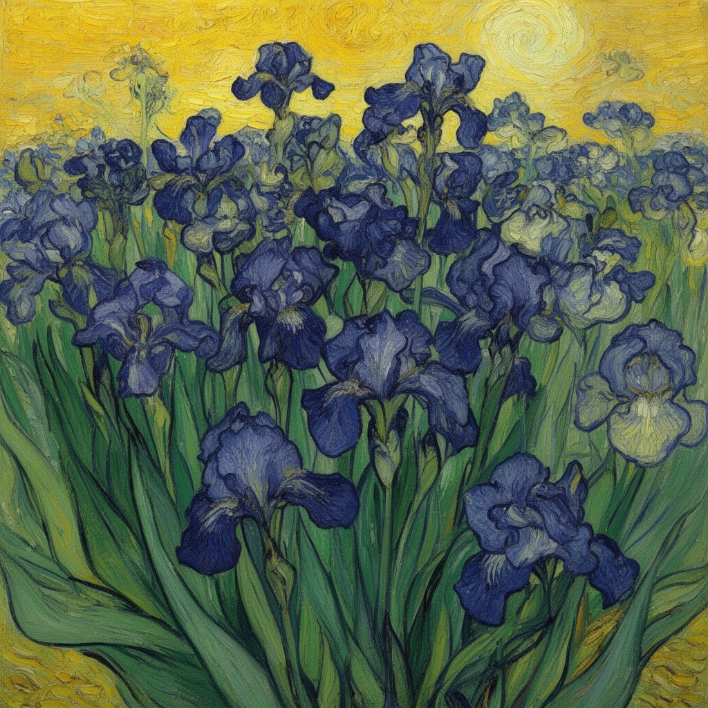 AI-generated illustration of Irises
