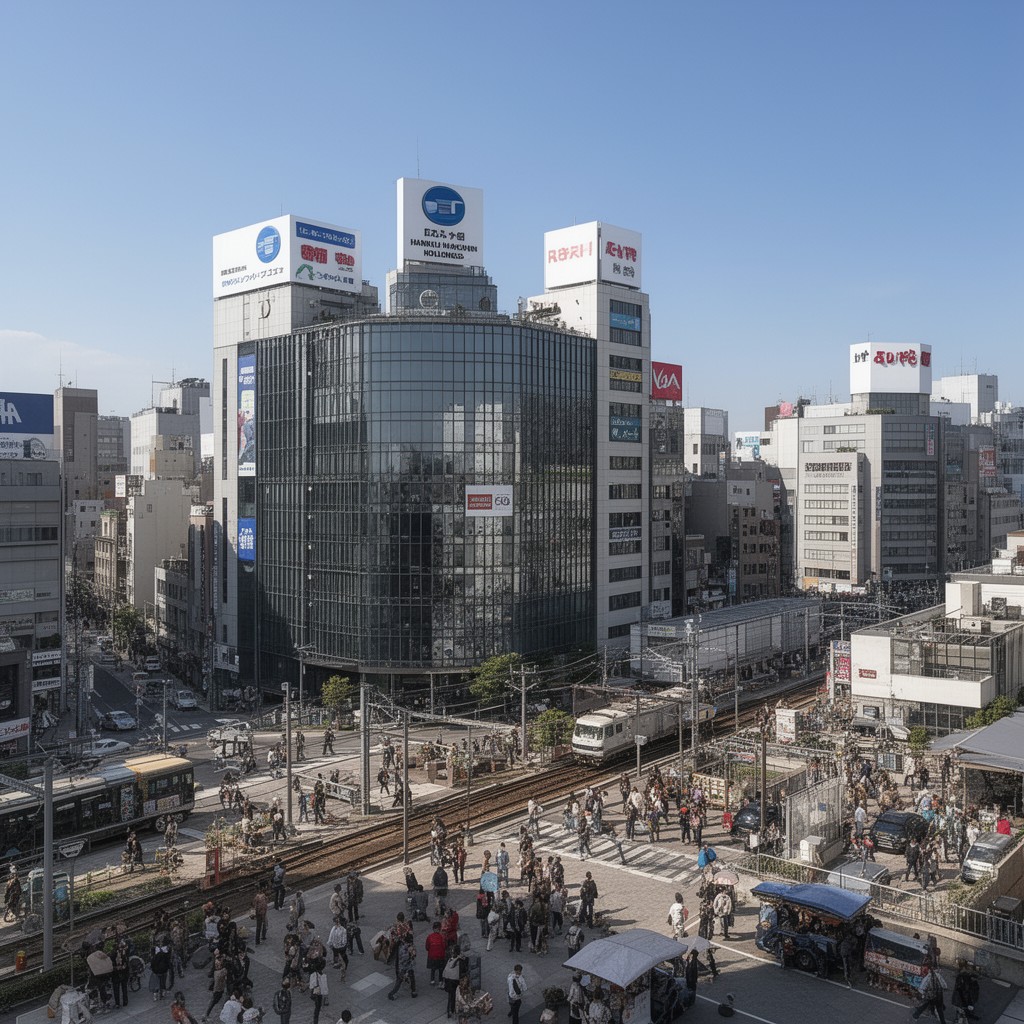 AI-generated illustration of Hankyu Hanshin Holdings, Inc.