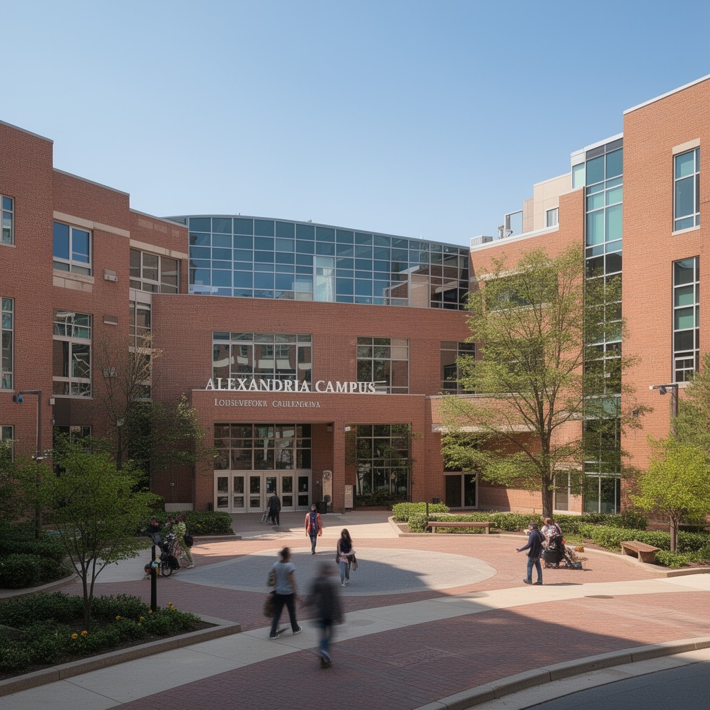 AI-generated illustration of Alexandria Campus