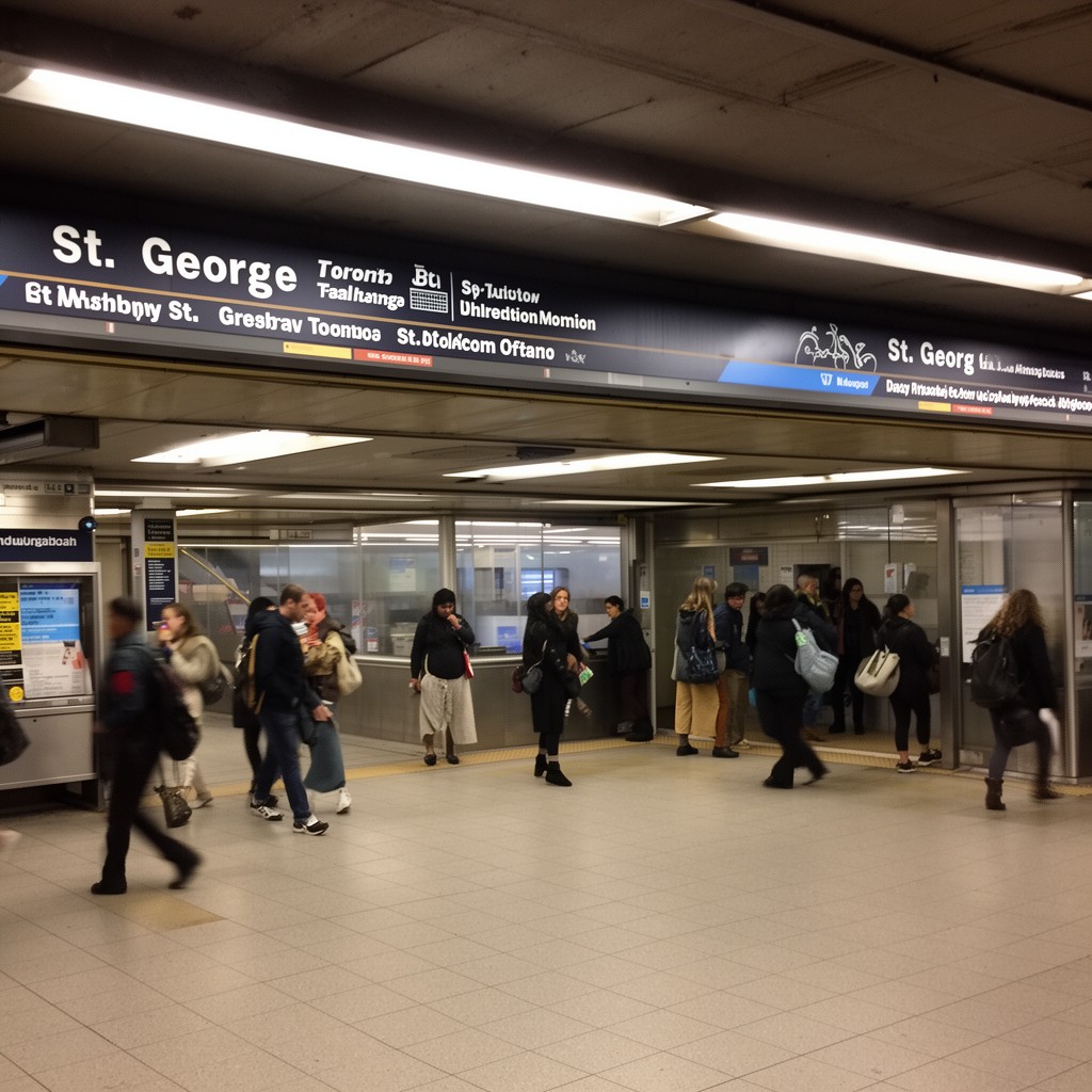 AI-generated illustration of St. George subway station