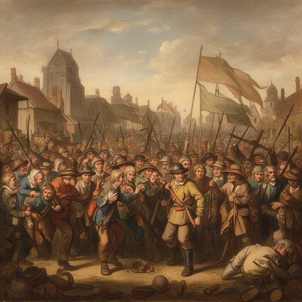 AI-generated illustration of Peasants’ War