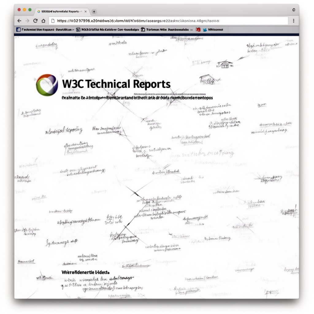 AI-generated illustration of W3C Technical Reports
