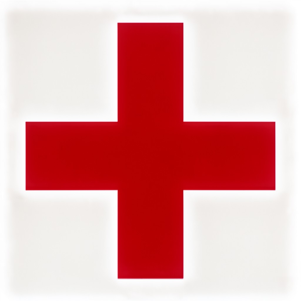 AI-generated illustration of red cross