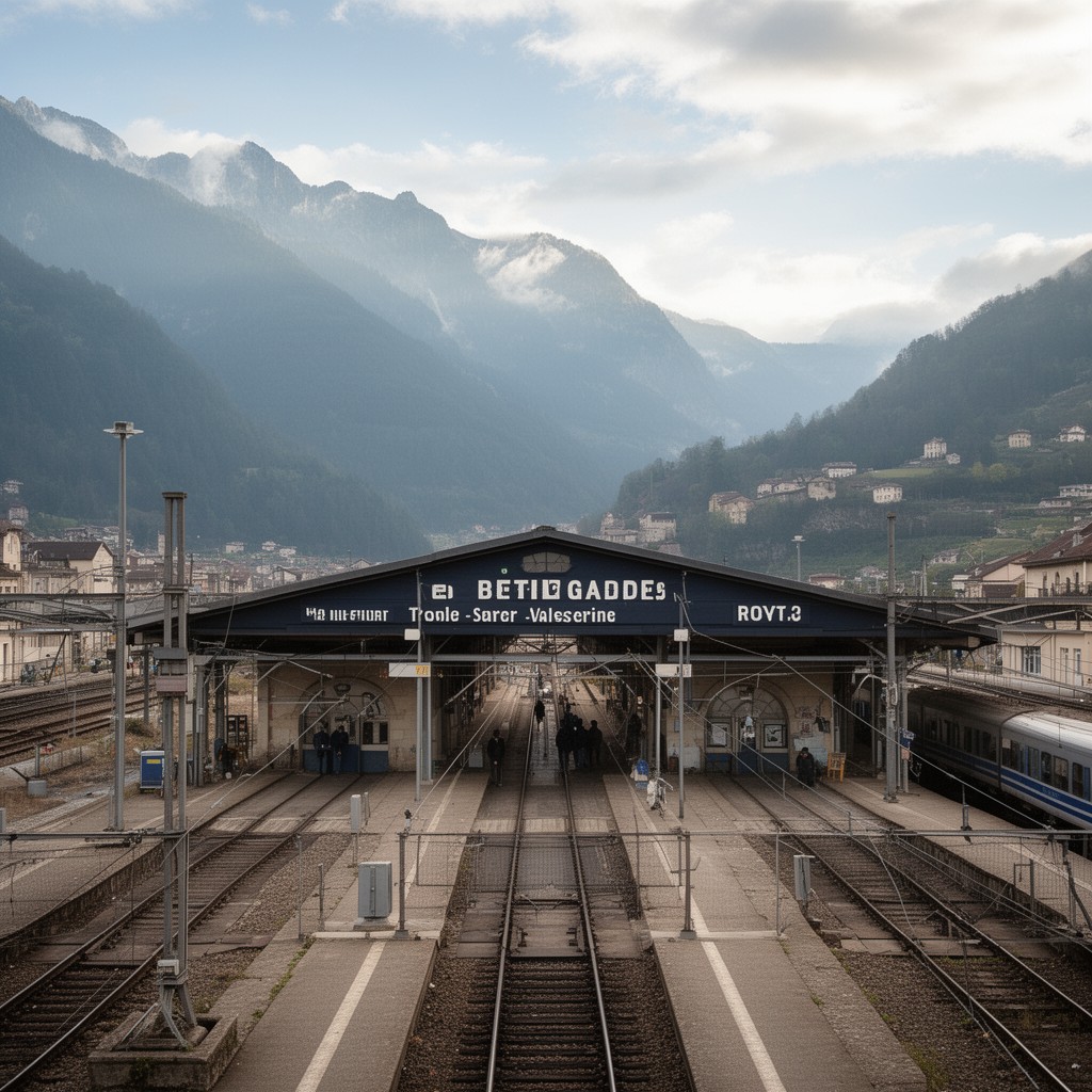 AI-generated illustration of Bellegarde-sur-Valserine railway station