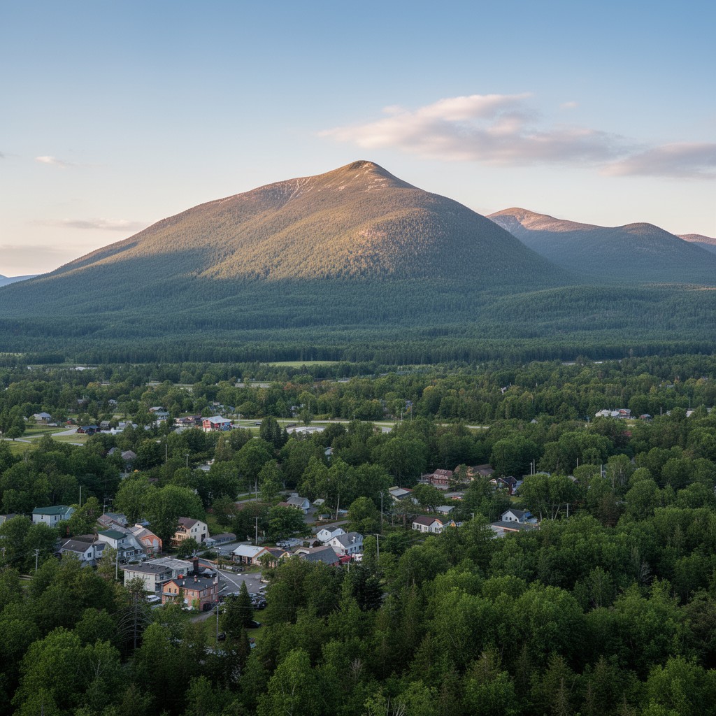 AI-generated illustration of Town of Keene, New York
