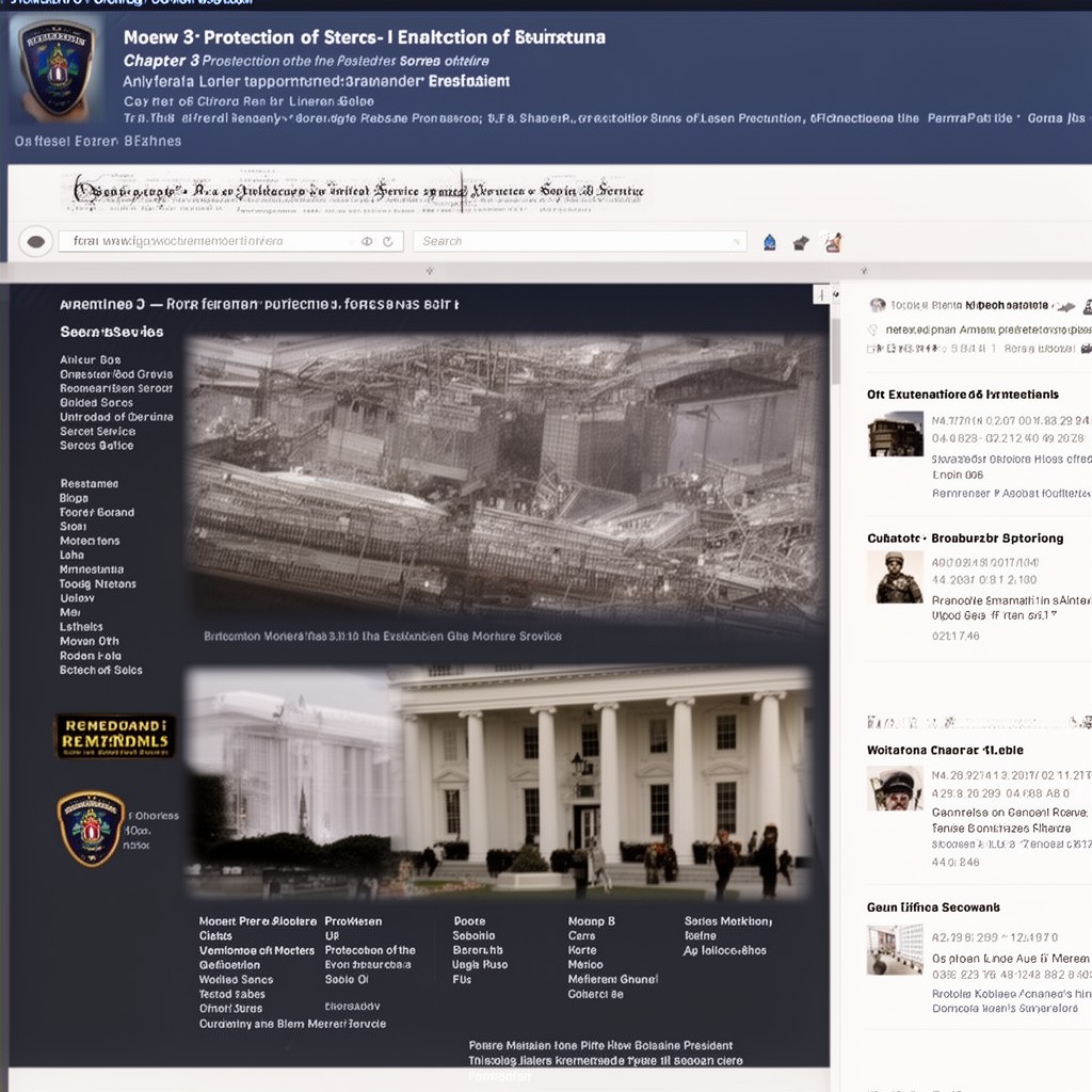 AI-generated illustration of Chapter 3 – Protection of the President; United States Secret Service