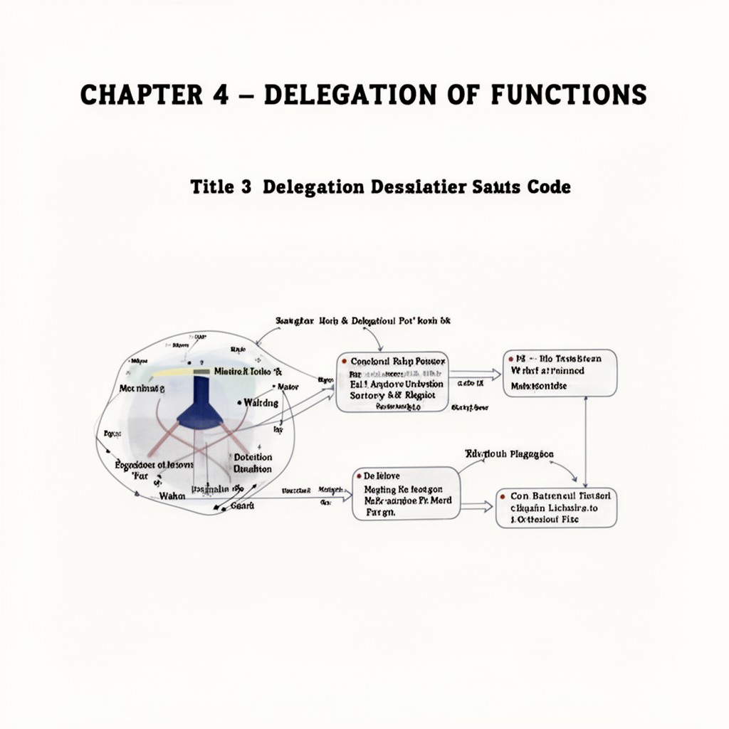 AI-generated illustration of Chapter 4 – Delegation of Functions