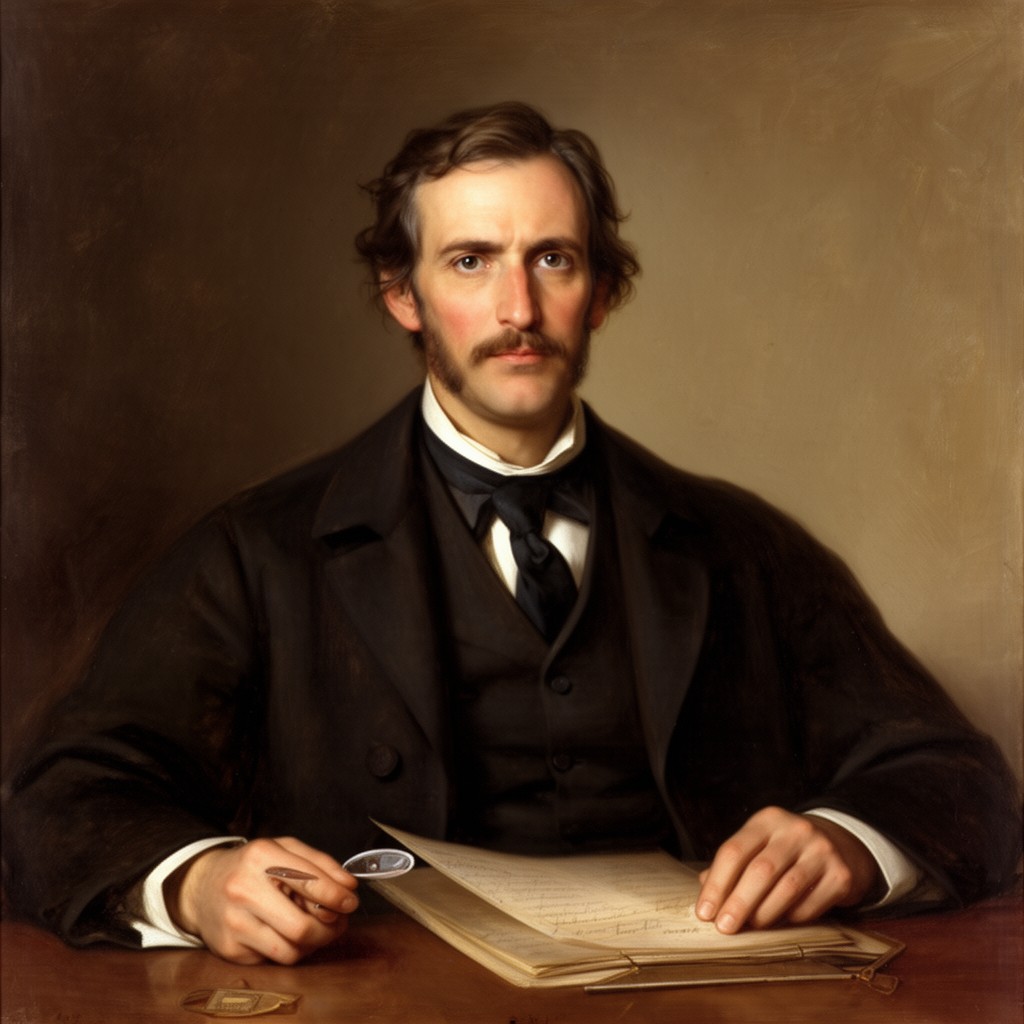 AI-generated illustration of Thomas Ewing