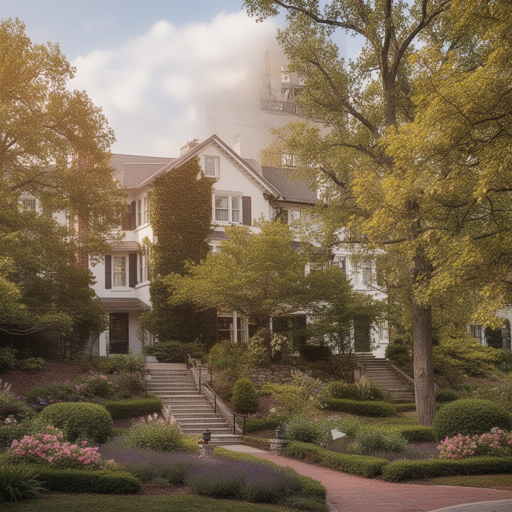 AI-generated illustration of Chevy Chase, Maryland, United States