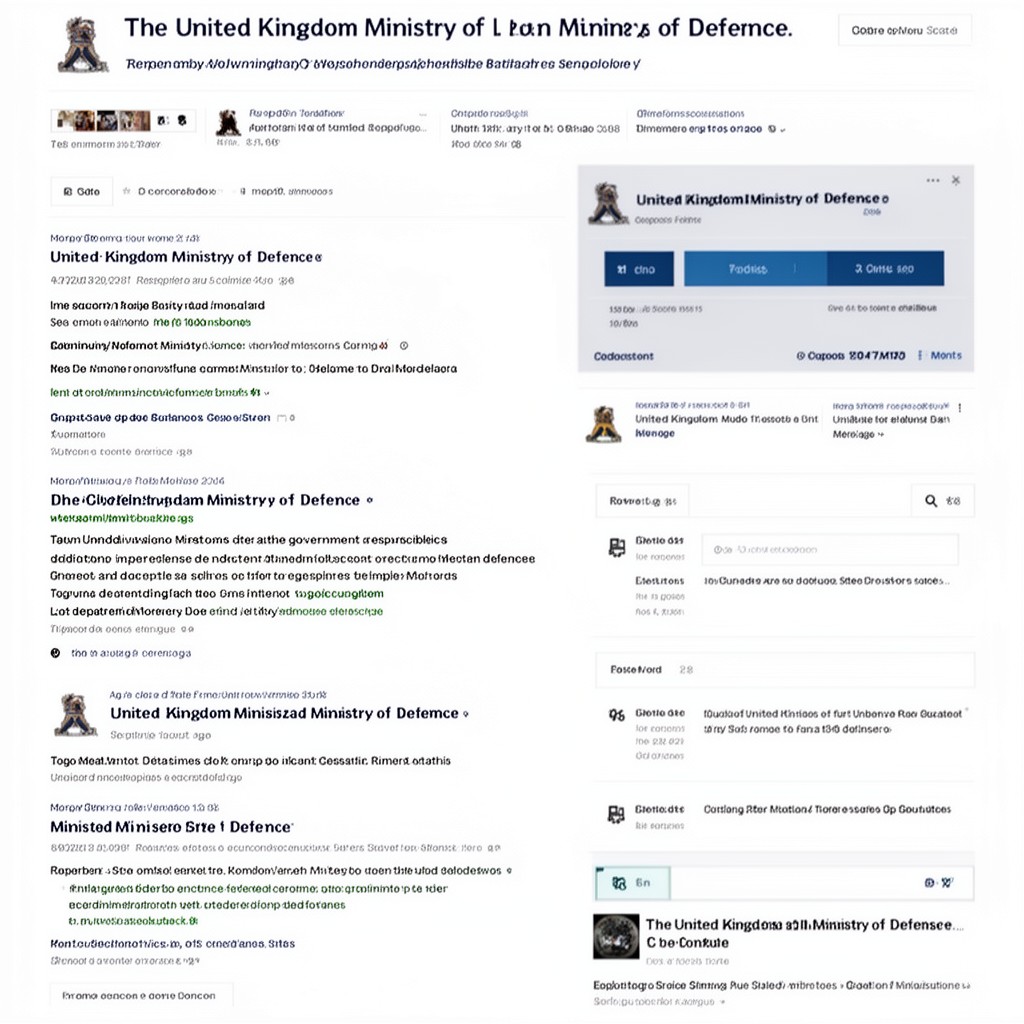 AI-generated illustration of United Kingdom Ministry of Defence