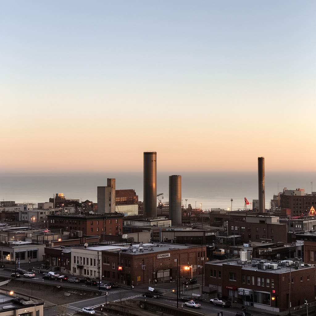 AI-generated illustration of Lorain, Ohio, United States