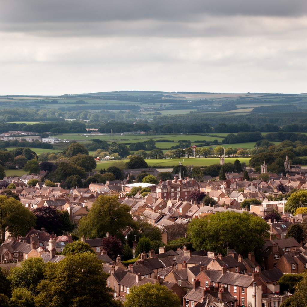 AI-generated illustration of Tidworth, Hampshire, England
